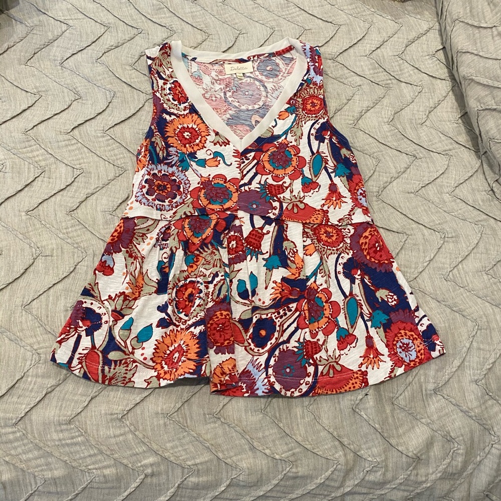Deletta peplum tank by anthropologie